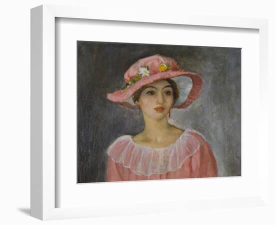 The Pink Hat; Le Chapeau Rose-Henri Lebasque-Framed Giclee Print