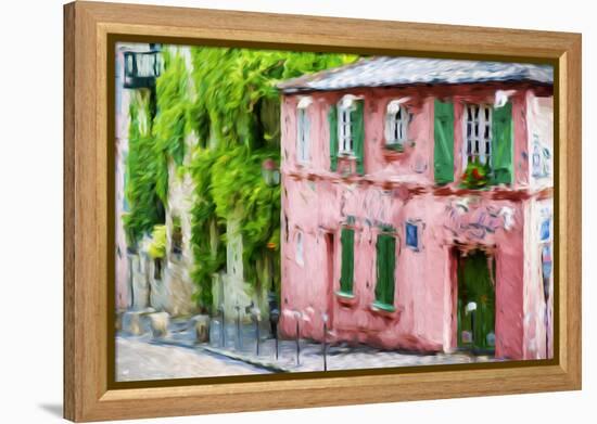 The Pink House - In the Style of Oil Painting-Philippe Hugonnard-Framed Premier Image Canvas