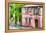 The Pink House - In the Style of Oil Painting-Philippe Hugonnard-Framed Premier Image Canvas