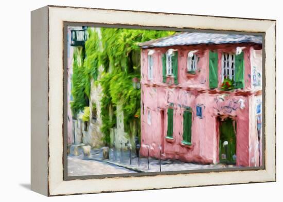 The Pink House - In the Style of Oil Painting-Philippe Hugonnard-Framed Premier Image Canvas