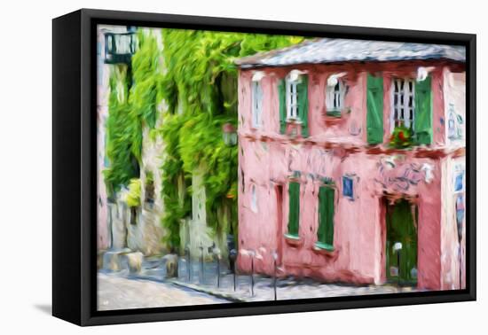 The Pink House - In the Style of Oil Painting-Philippe Hugonnard-Framed Premier Image Canvas