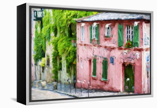 The Pink House - In the Style of Oil Painting-Philippe Hugonnard-Framed Premier Image Canvas