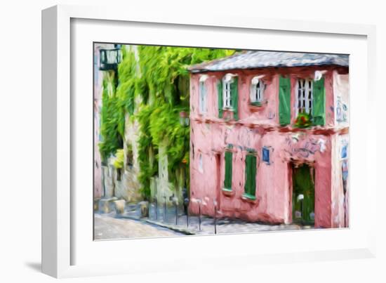 The Pink House - In the Style of Oil Painting-Philippe Hugonnard-Framed Giclee Print