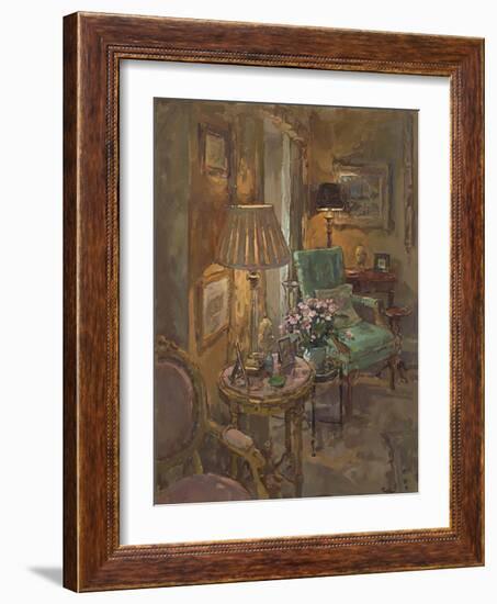 The Pink Marble Table-Susan Ryder-Framed Giclee Print