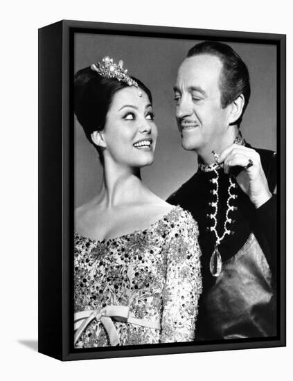 The Pink Panther, Claudia Cardinale, David Niven, 1963-null-Framed Stretched Canvas