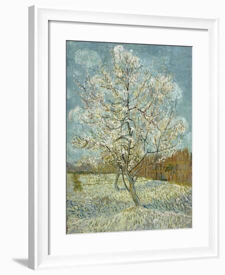 The Pink Peach Tree, 1888-Vincent van Gogh-Framed Giclee Print