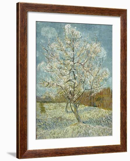 The Pink Peach Tree, 1888-Vincent van Gogh-Framed Giclee Print