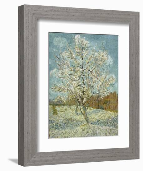 The Pink Peach Tree, 1888-Vincent van Gogh-Framed Giclee Print