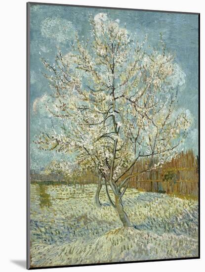 The Pink Peach Tree. Arles, April-May 1888-Vincent van Gogh-Mounted Giclee Print