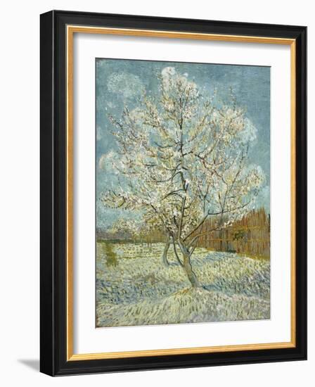 The Pink Peach Tree. Arles, April-May 1888-Vincent van Gogh-Framed Giclee Print