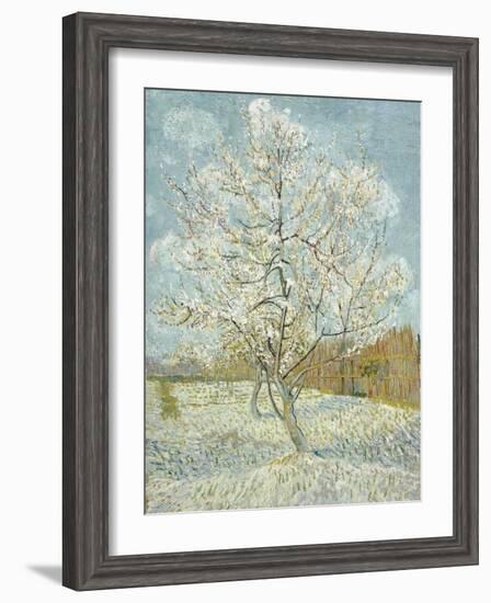 The Pink Peach Tree-Vincent van Gogh-Framed Premium Giclee Print