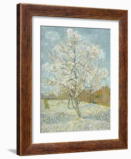 The Pink Peach Tree-Vincent van Gogh-Framed Premium Giclee Print