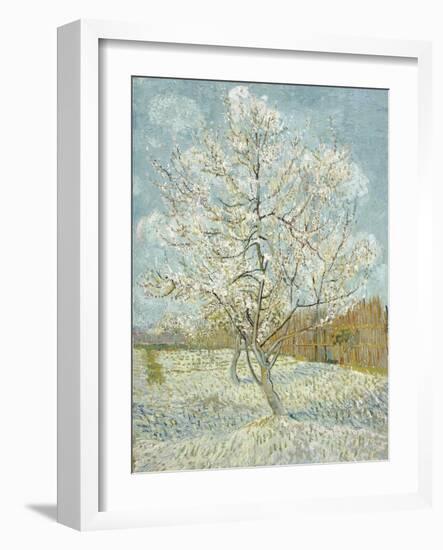 The Pink Peach Tree-Vincent van Gogh-Framed Premium Giclee Print