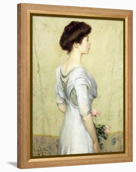 The Pink Rose, 1910-Lilla Cabot Perry-Framed Premier Image Canvas