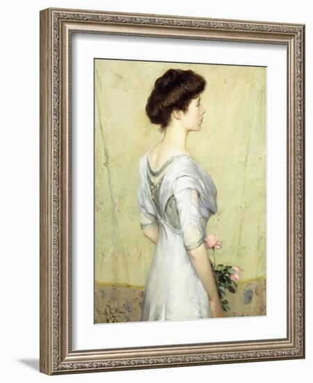 The Pink Rose, 1910-Lilla Cabot Perry-Framed Giclee Print