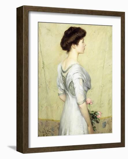 The Pink Rose, 1910-Lilla Cabot Perry-Framed Giclee Print