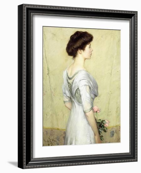 The Pink Rose, 1910-Lilla Cabot Perry-Framed Giclee Print