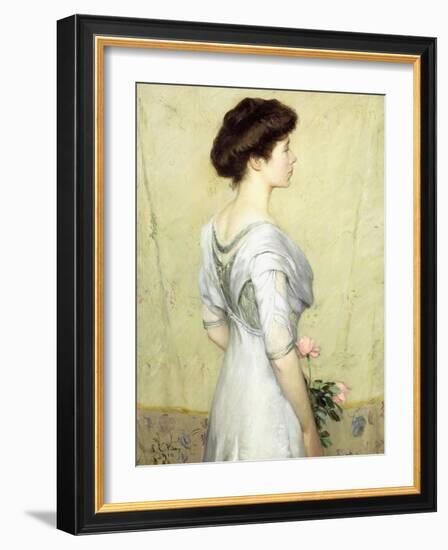 The Pink Rose, 1910-Lilla Cabot Perry-Framed Giclee Print