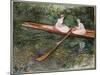 The Pink Rowing Boat-Claude Monet-Mounted Giclee Print