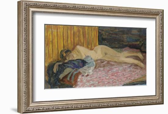 The Pink Sofa-Pierre Bonnard-Framed Premium Giclee Print