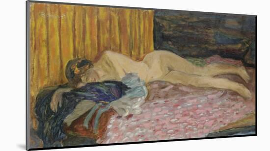 The Pink Sofa-Pierre Bonnard-Mounted Premium Giclee Print