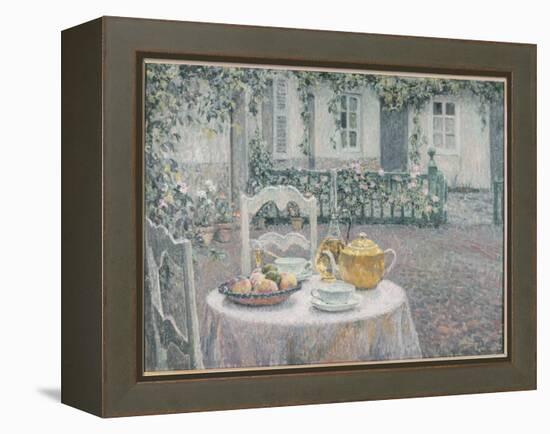 The Pink Tablecloth, 1924 (Oil on Canvas)-Henri Eugene Augustin Le Sidaner-Framed Premier Image Canvas