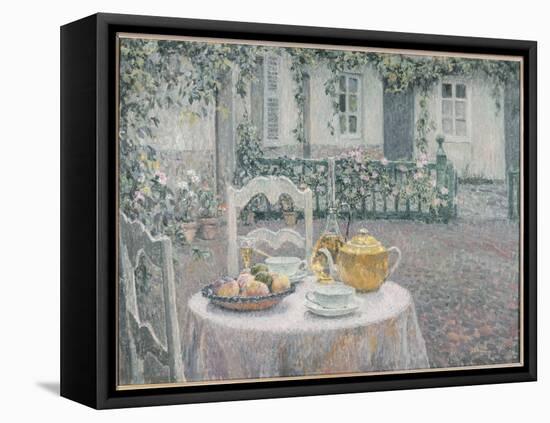 The Pink Tablecloth, 1924 (Oil on Canvas)-Henri Eugene Augustin Le Sidaner-Framed Premier Image Canvas