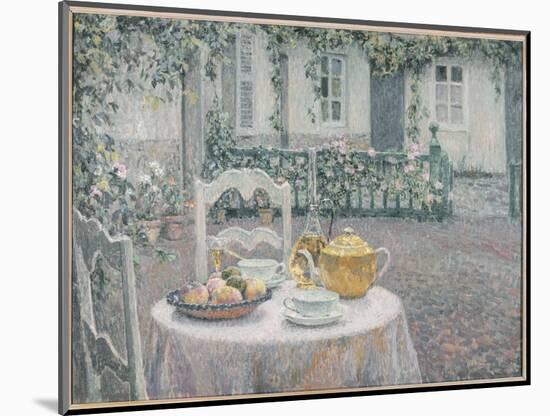 The Pink Tablecloth, 1924 (Oil on Canvas)-Henri Eugene Augustin Le Sidaner-Mounted Giclee Print