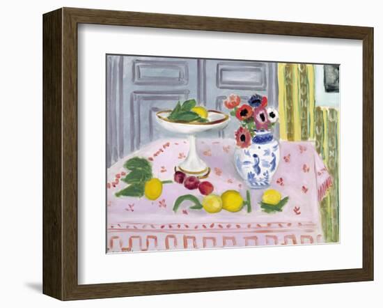 The Pink Tablecloth, 1925-Henri Matisse-Framed Giclee Print