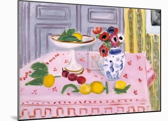 The Pink Tablecloth, c.1925-Henri Matisse-Mounted Art Print