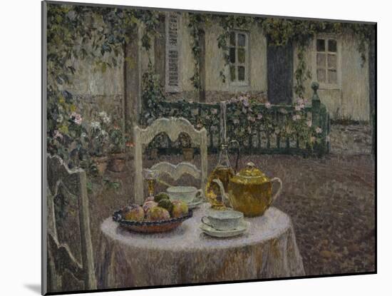 The Pink Tablecloth; La Nappe Rose-Henri Eugene Augustin Le Sidaner-Mounted Giclee Print