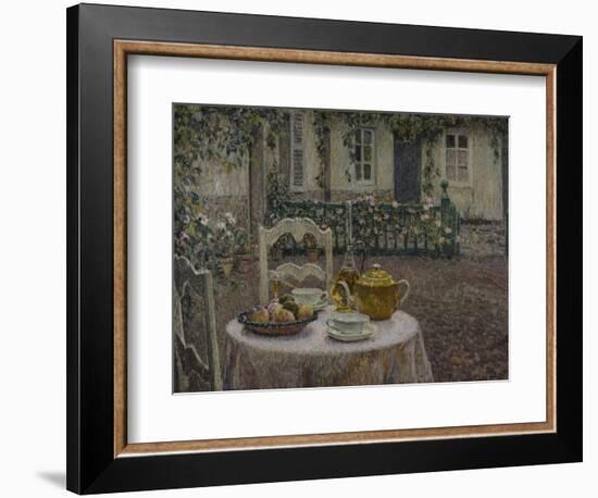 The Pink Tablecloth; La Nappe Rose-Henri Eugene Augustin Le Sidaner-Framed Giclee Print