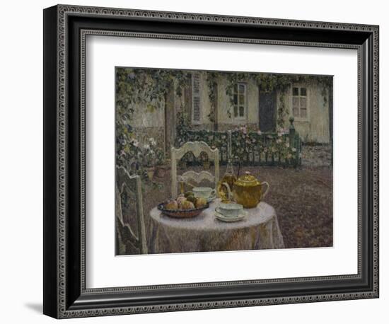 The Pink Tablecloth; La Nappe Rose-Henri Eugene Augustin Le Sidaner-Framed Giclee Print