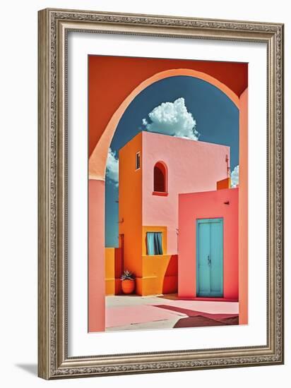 The Pink Village-Treechild-Framed Giclee Print