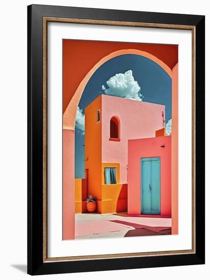 The Pink Village-Treechild-Framed Giclee Print