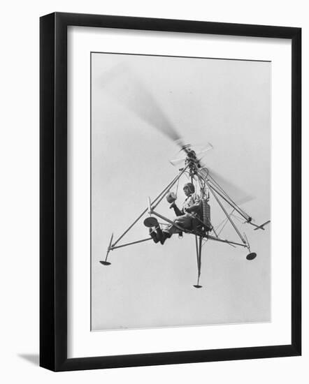 The "Pinwhell', Is a 1 Man Helicopter-Allan Grant-Framed Photographic Print