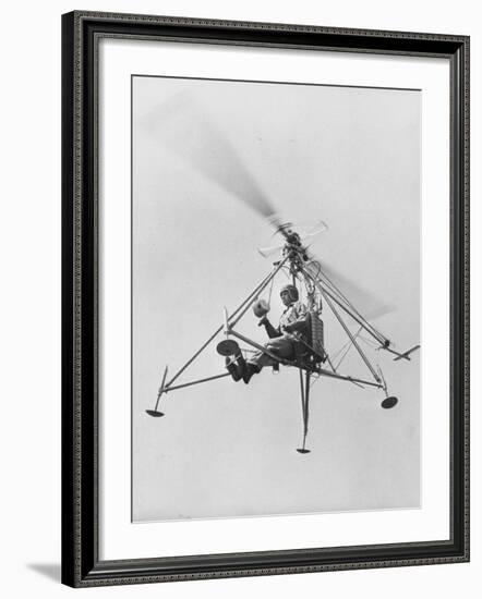 The "Pinwhell', Is a 1 Man Helicopter-Allan Grant-Framed Photographic Print