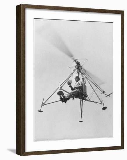 The "Pinwhell', Is a 1 Man Helicopter-Allan Grant-Framed Photographic Print