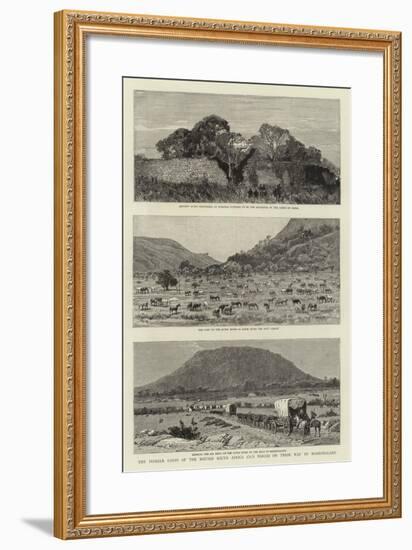 The Pioneer Corps of the British South Africa Co's Forces on their Way to Mashonaland-null-Framed Giclee Print