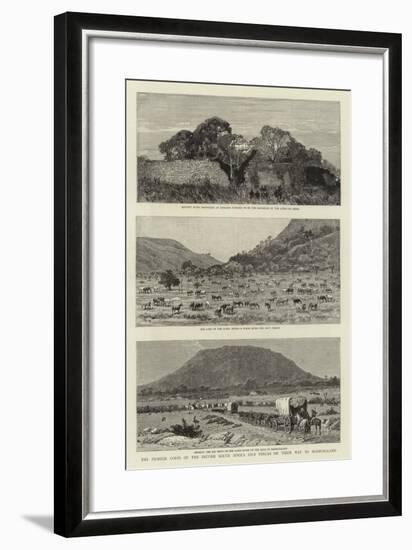 The Pioneer Corps of the British South Africa Co's Forces on their Way to Mashonaland-null-Framed Giclee Print