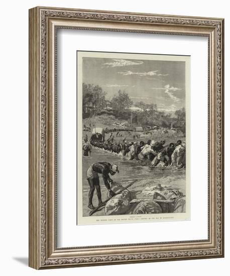 The Pioneer Corps of the British South Africa Company on the Way to Mashonaland-null-Framed Giclee Print