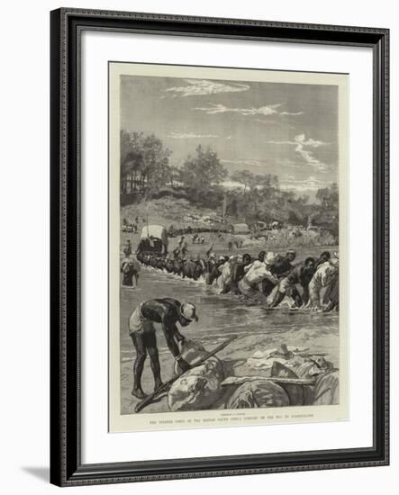 The Pioneer Corps of the British South Africa Company on the Way to Mashonaland-null-Framed Giclee Print