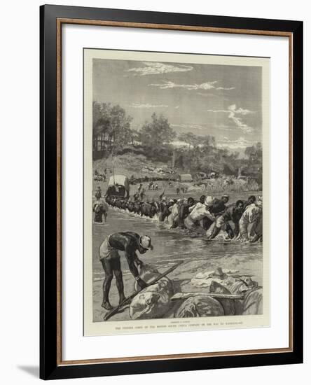 The Pioneer Corps of the British South Africa Company on the Way to Mashonaland-null-Framed Giclee Print