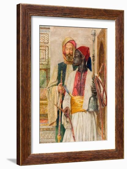 The Pipe Bearer, 1856 (Oil on Panel)-John Frederick Lewis-Framed Giclee Print