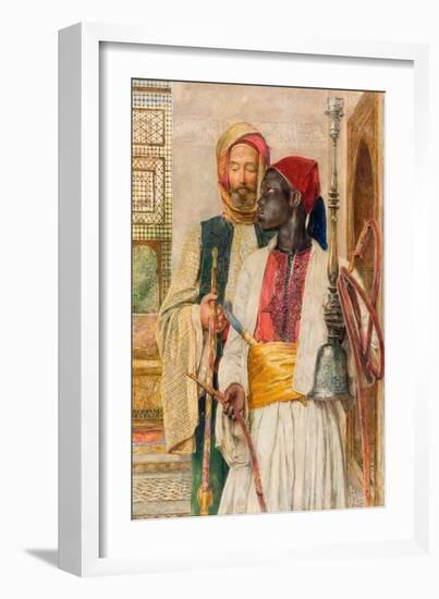 The Pipe Bearer, 1856 (Oil on Panel)-John Frederick Lewis-Framed Giclee Print