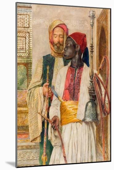 The Pipe Bearer, 1856 (Oil on Panel)-John Frederick Lewis-Mounted Giclee Print