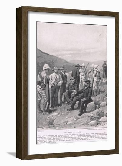 The Pipe of Peace-Alfred Pearse-Framed Premium Giclee Print