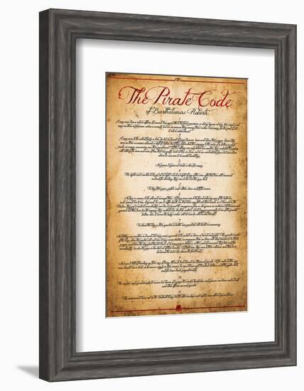 The Pirate Code-null-Framed Art Print