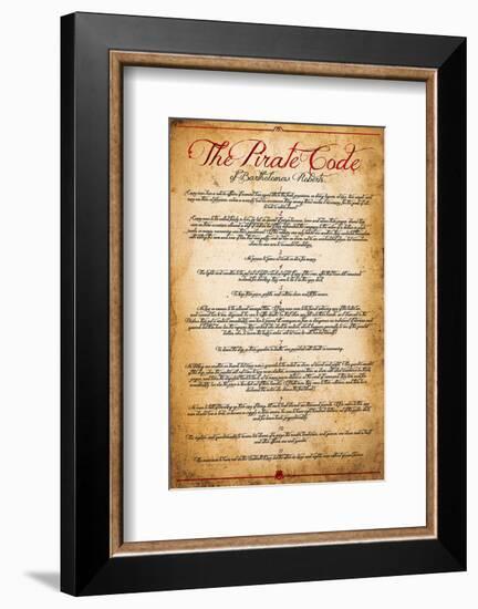 The Pirate Code-null-Framed Art Print