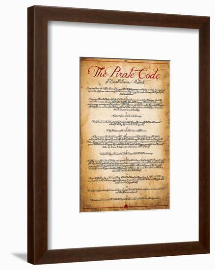 The Pirate Code-null-Framed Art Print